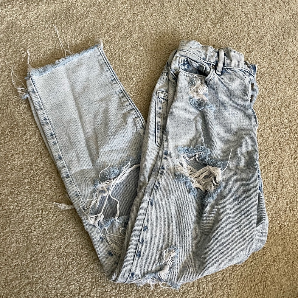 Pacsun Distressed Light Blue Jeans